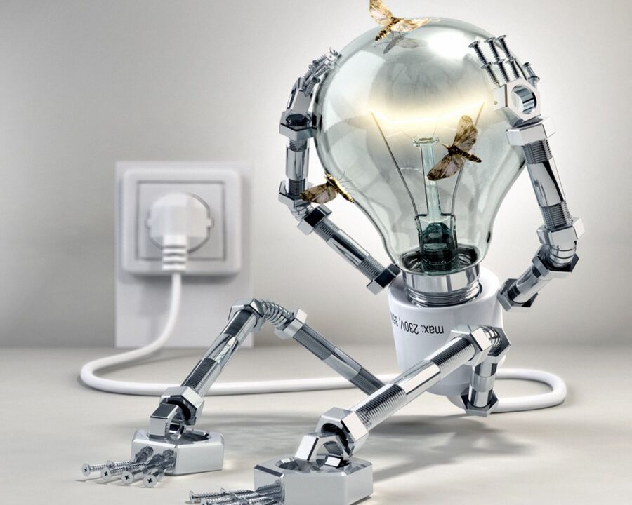robot bulb and energy saving